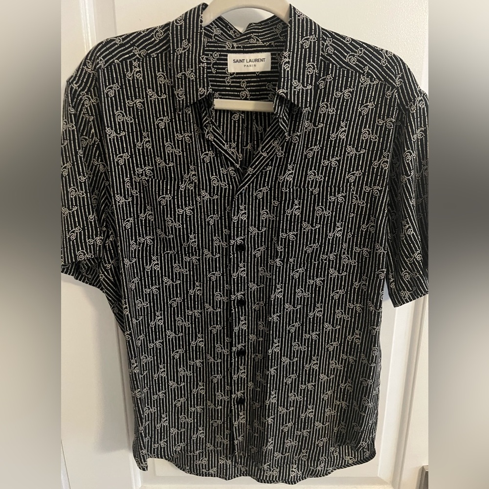Saint Laurent Men’s Silk Shirt